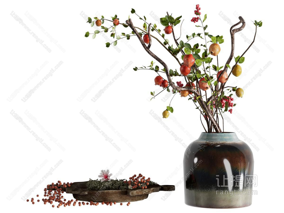 新中式陶罐 花瓶 插花 花艺