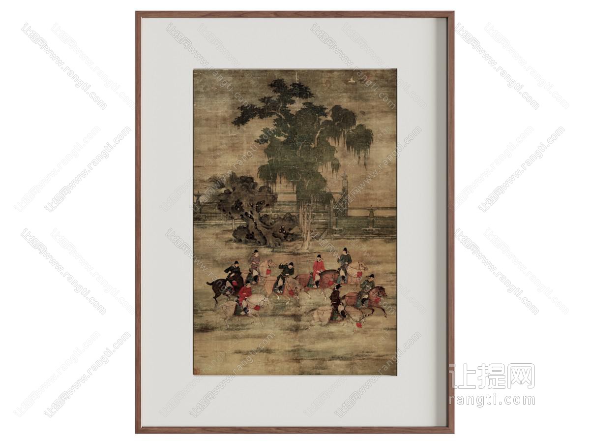 新中式中古挂画