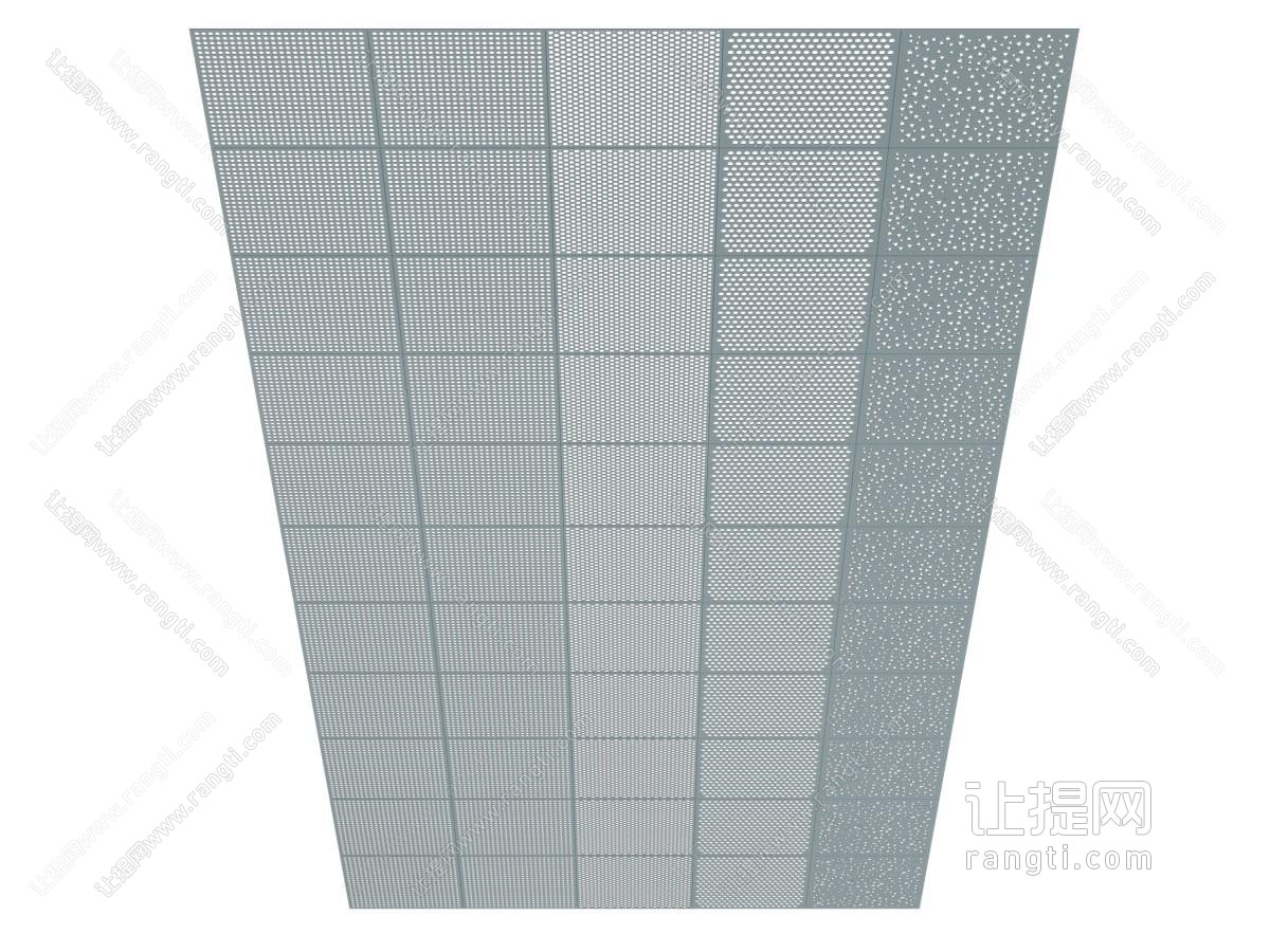 现代冲孔板吊顶