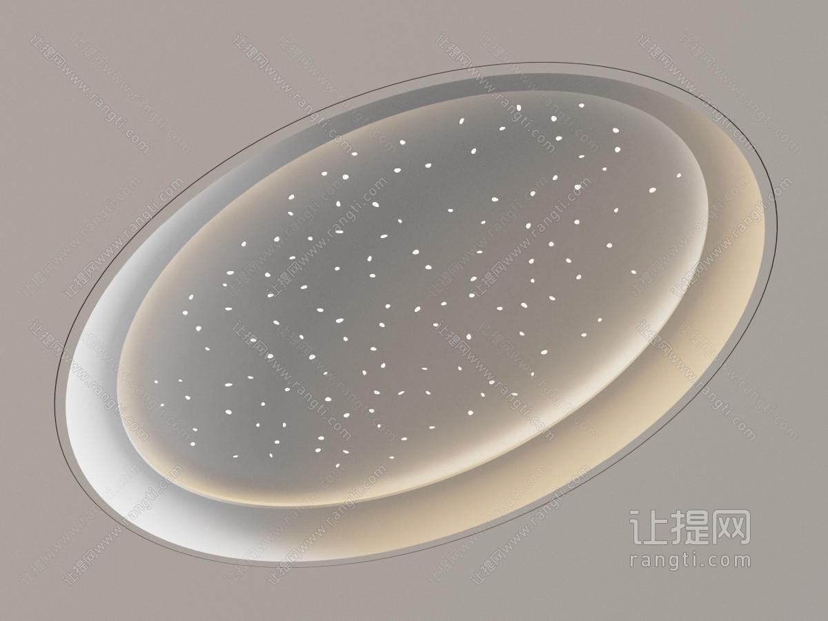 现代星空吊顶 椭圆形天花吊顶