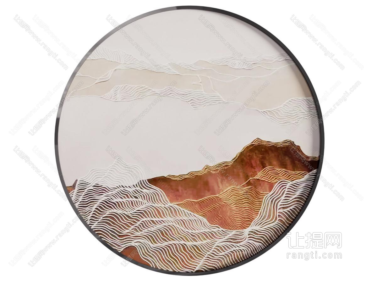 新中式山水装饰画