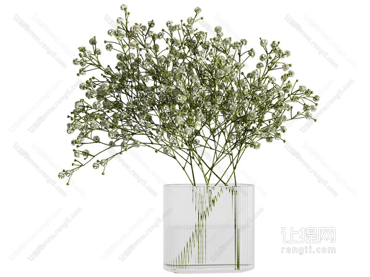 现代花瓶花卉