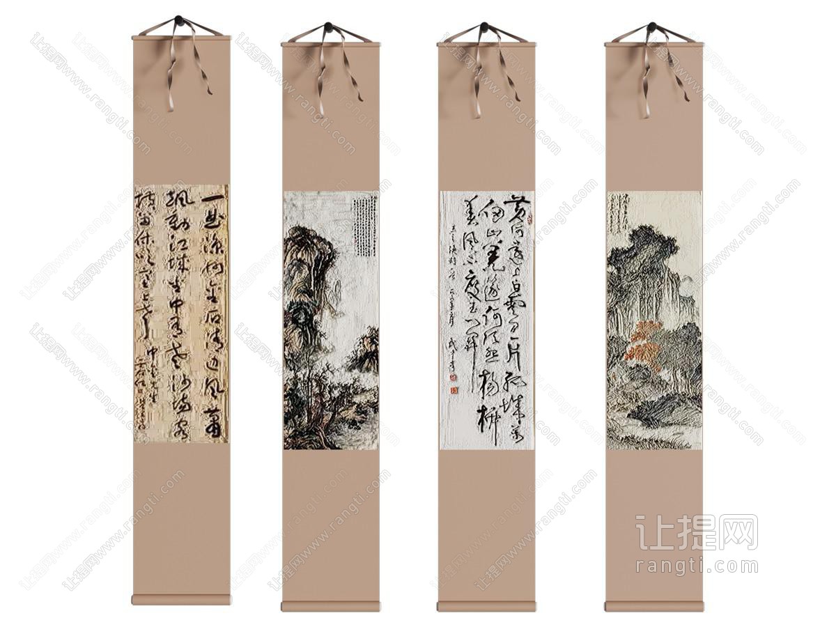 新中式装饰挂画
