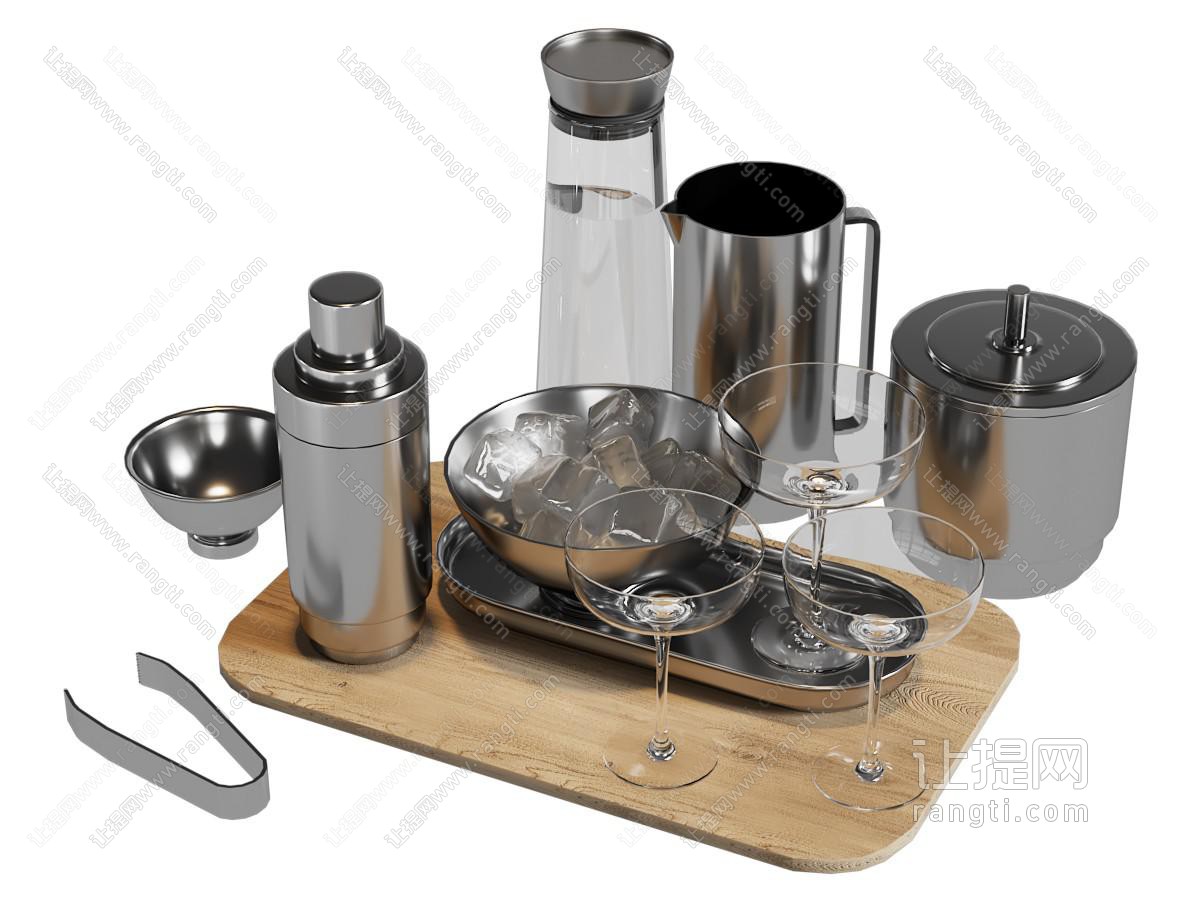 现代酒具用品组合