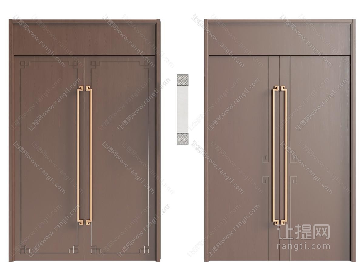 新中式双开门 大门