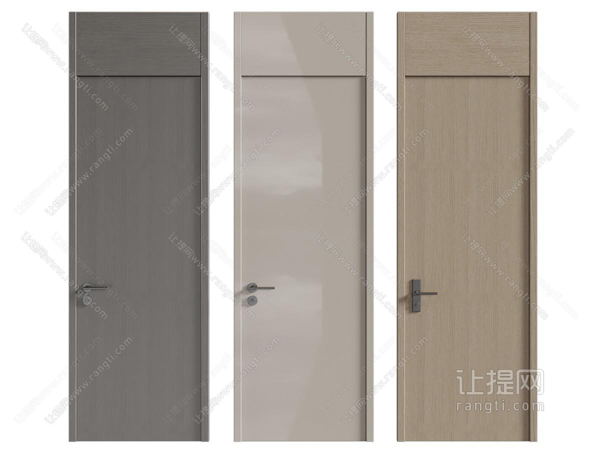 现代木门 平开门 房门
