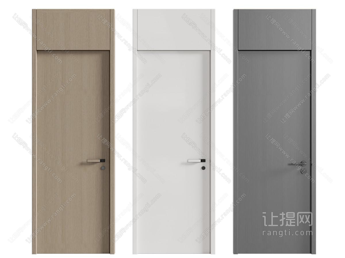 现代木门 房门 平开门