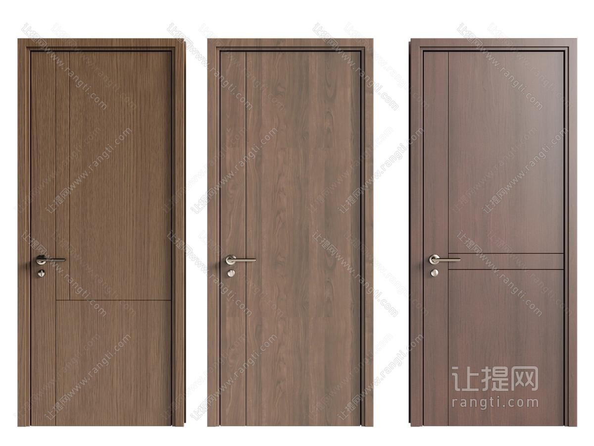 现代木门 房门 平开门