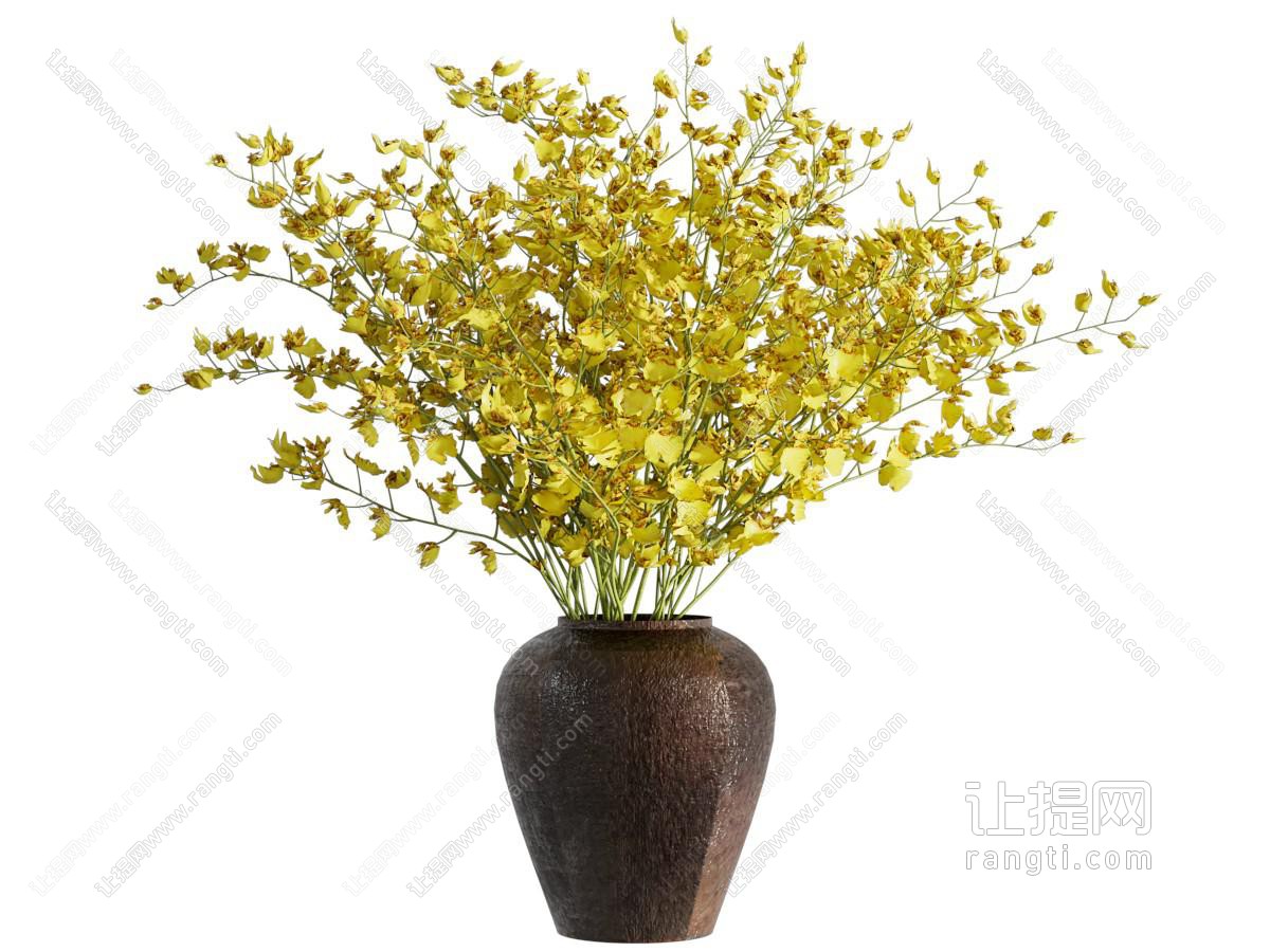新中式花瓶花卉