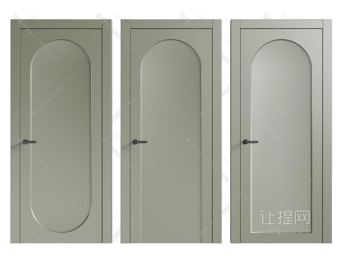 现代平开门 木门 房门