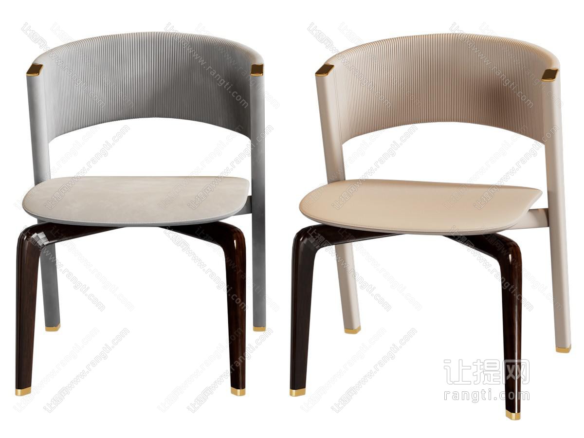 现代绒布单椅