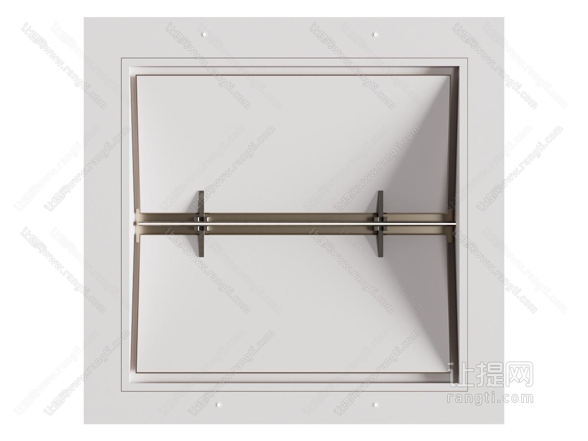 新中式悬浮伞形吊顶