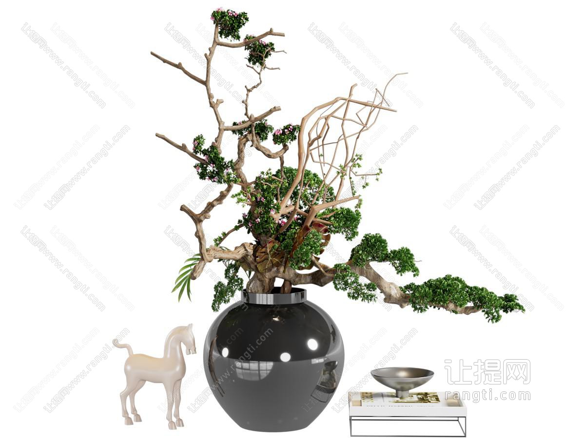 花瓶花卉 摆件