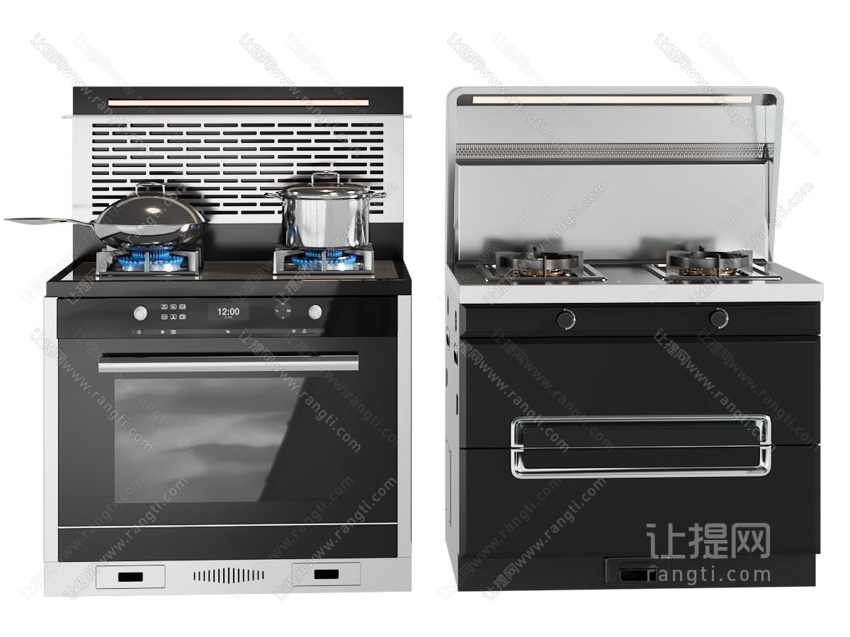 现代集成灶 锅 厨房电器