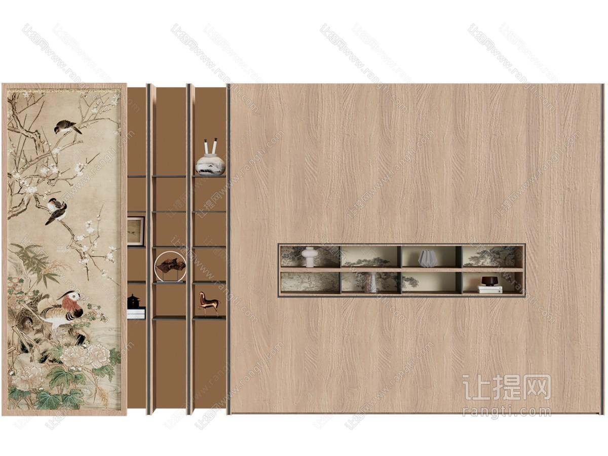 新中式中古茶柜