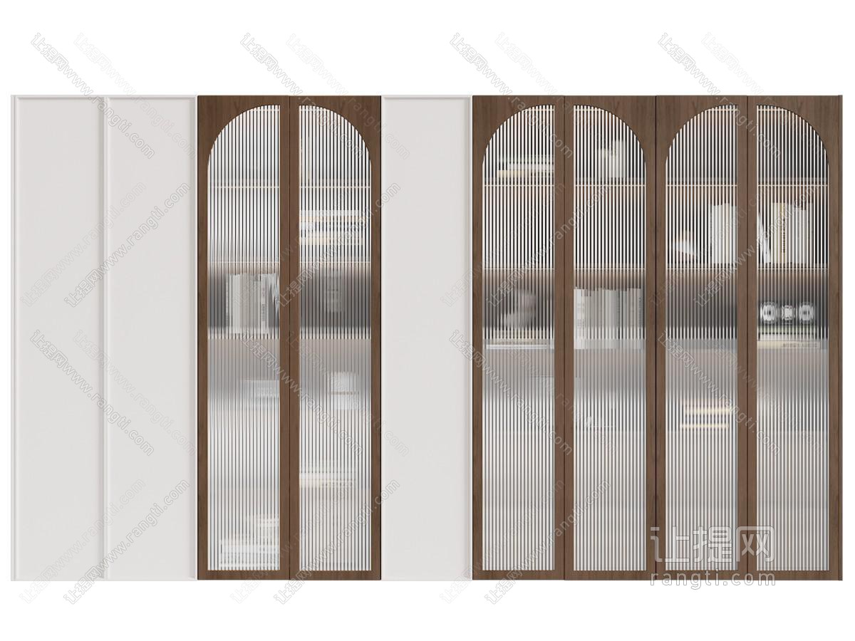 法式中古风书柜 玻璃柜