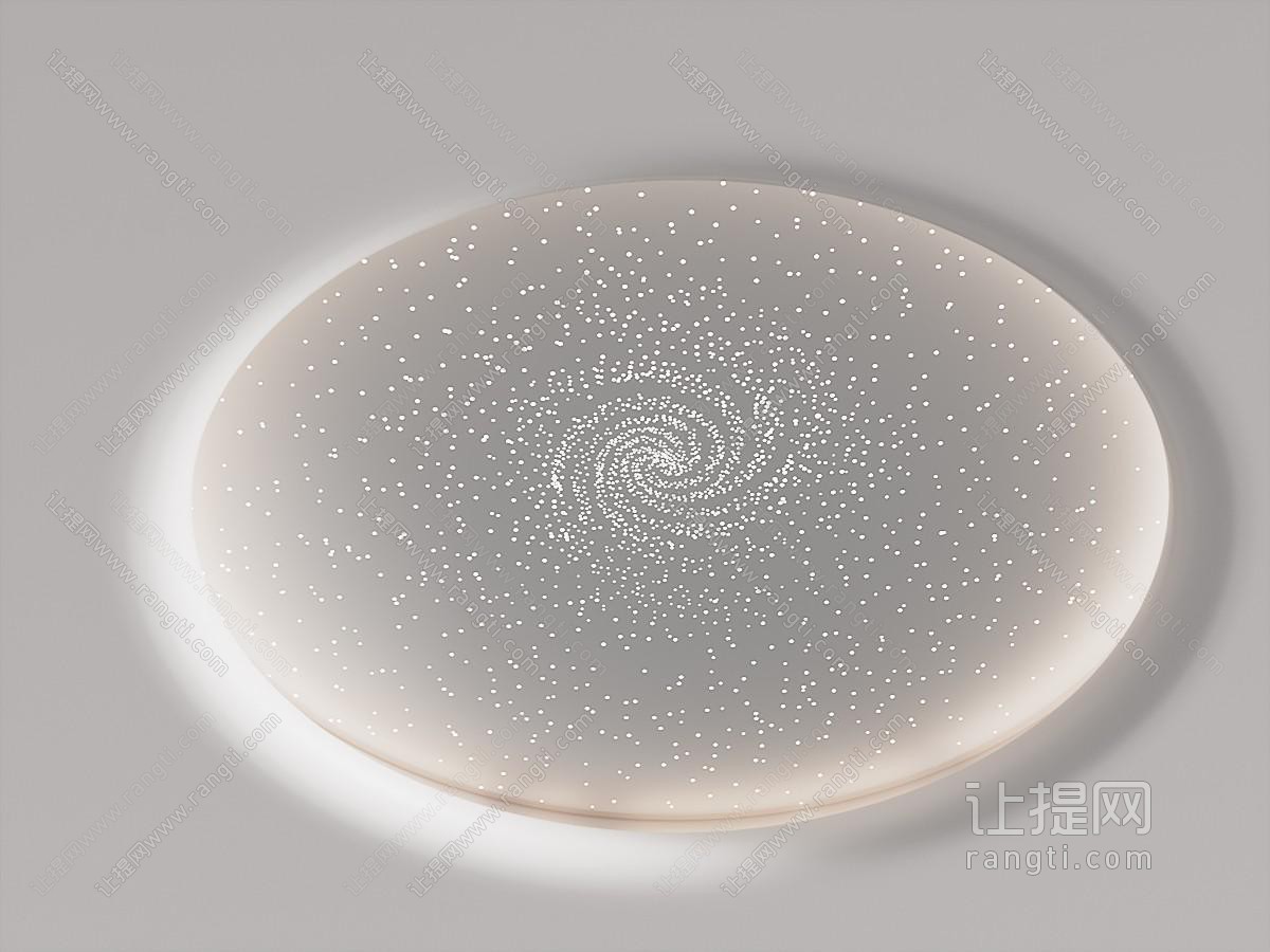 现代圆弧吊顶 星空顶 大厅吊顶 楼梯间吊顶