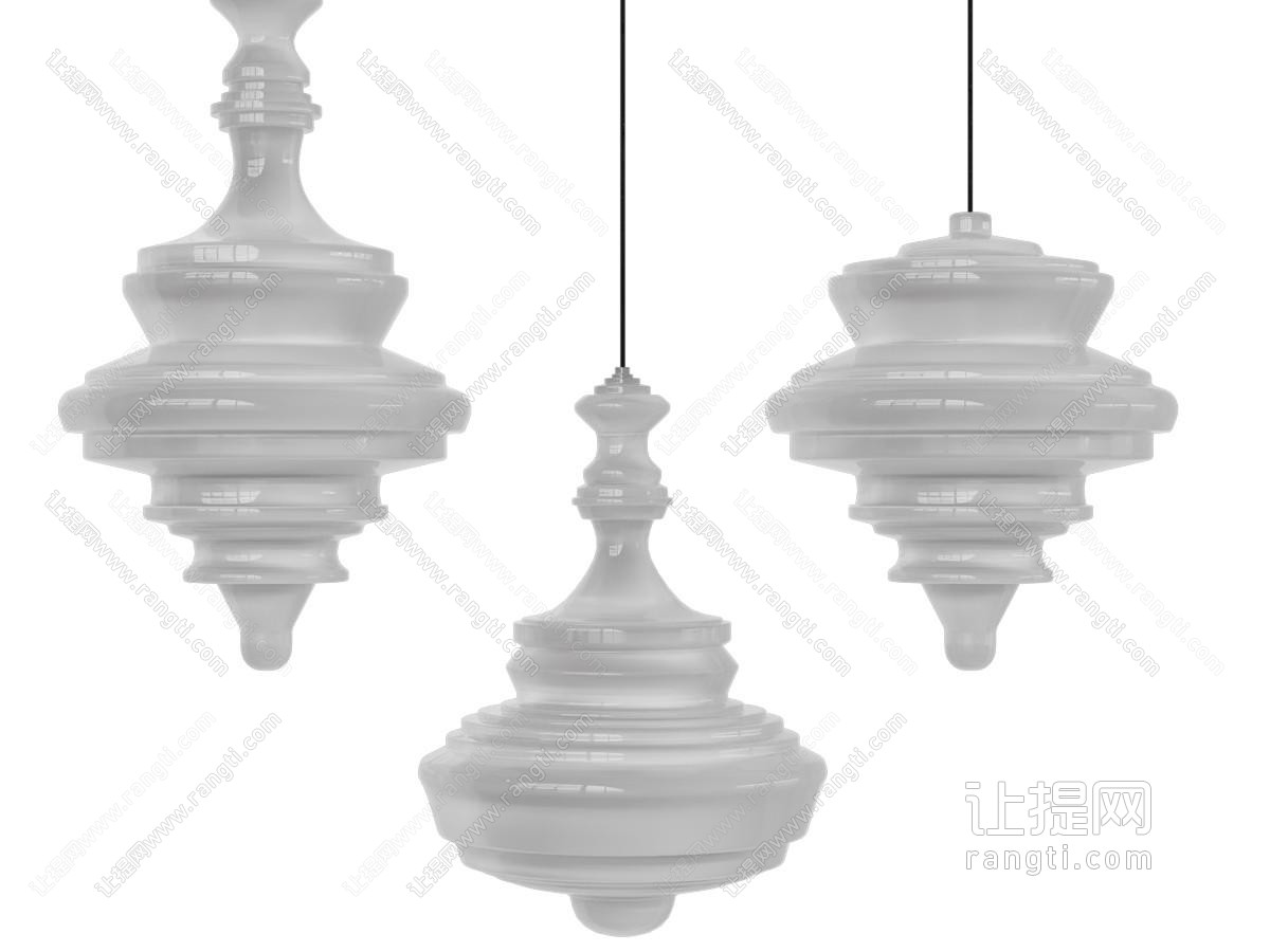 现代简约玻璃吊灯