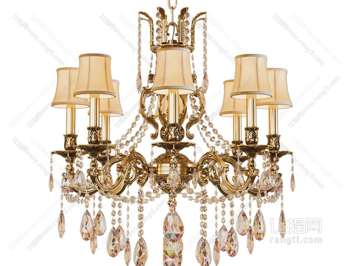 欧式水晶吊灯组合