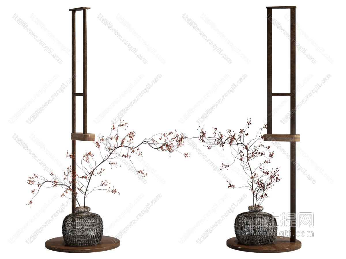 侘寂风花瓶花艺花瓶花艺