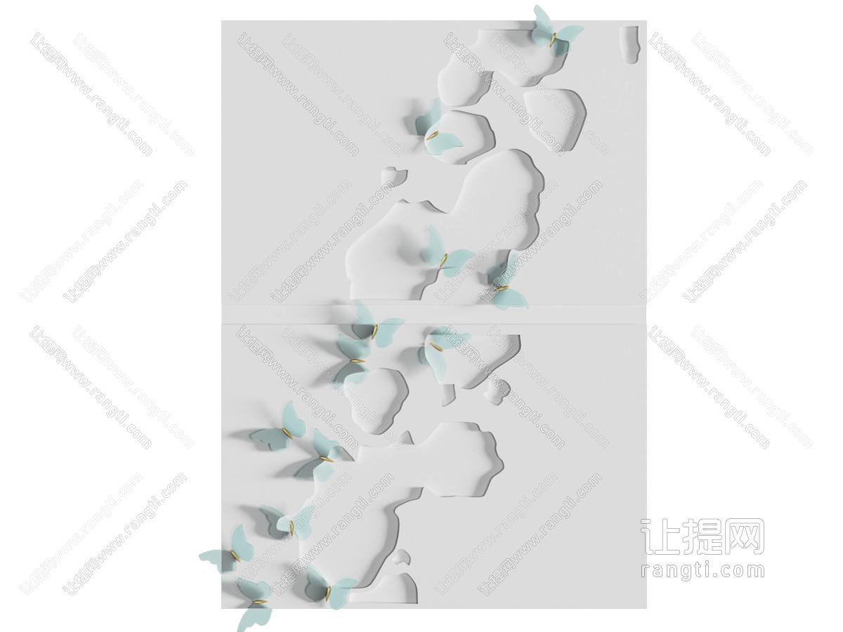 现代立体蝴蝶装饰挂画