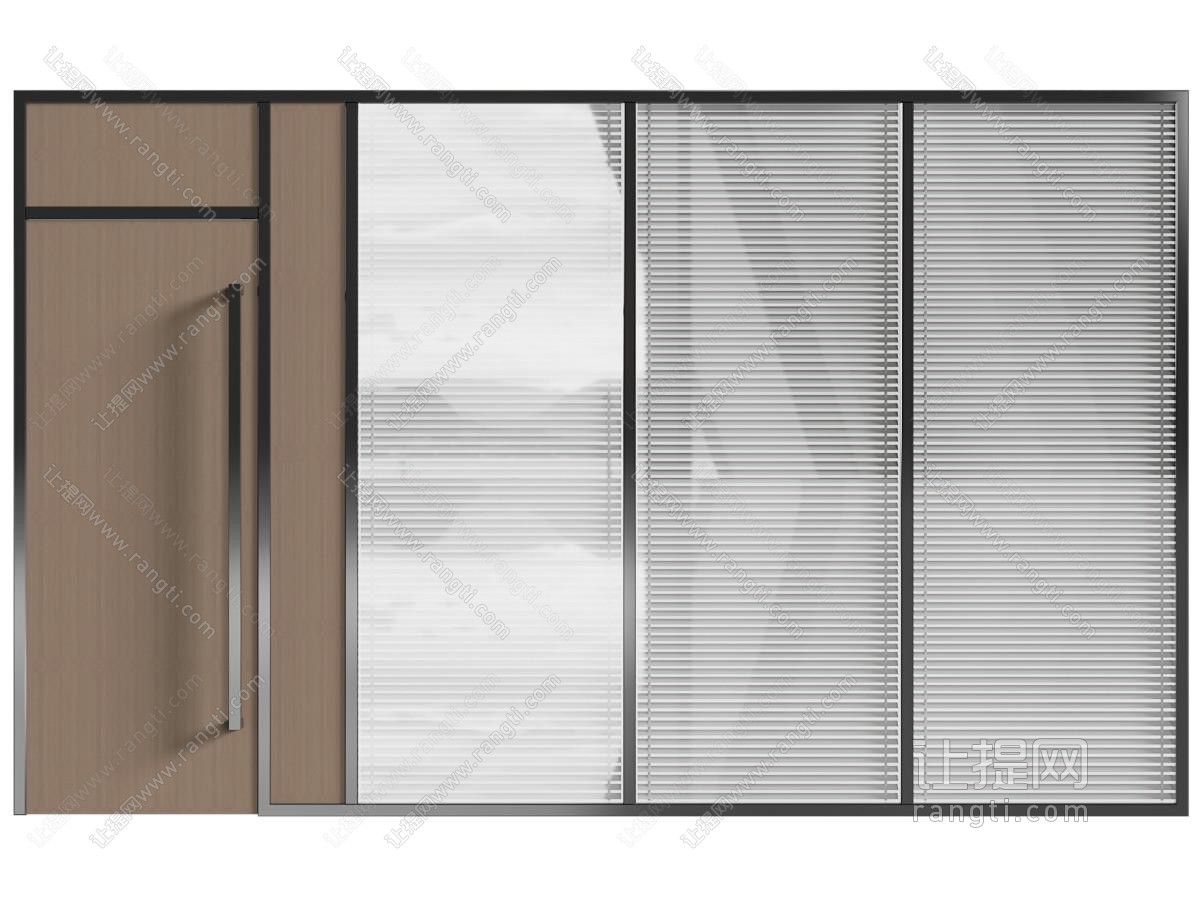 隔断门 玻璃门 办公门