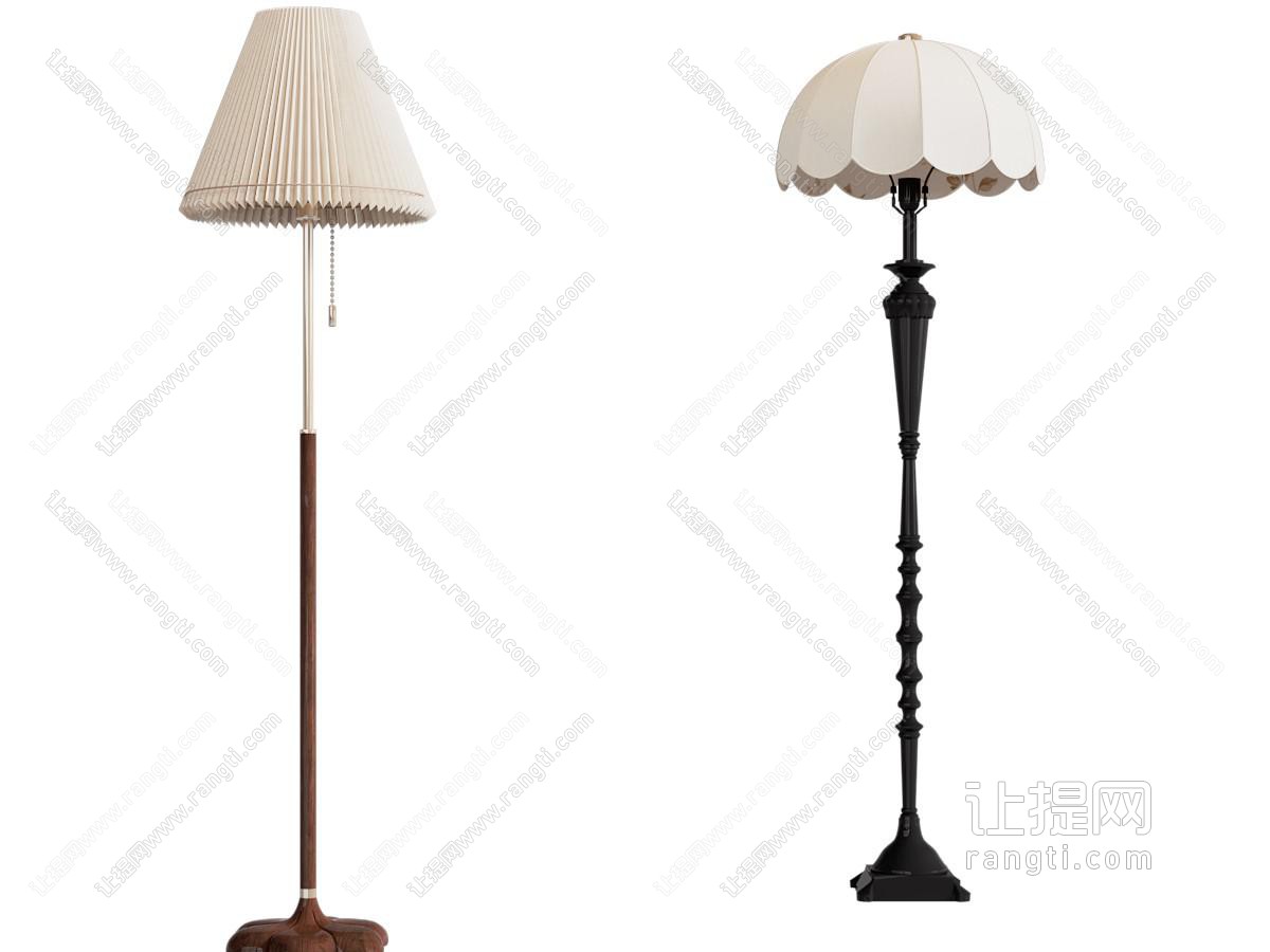 中古风落地灯