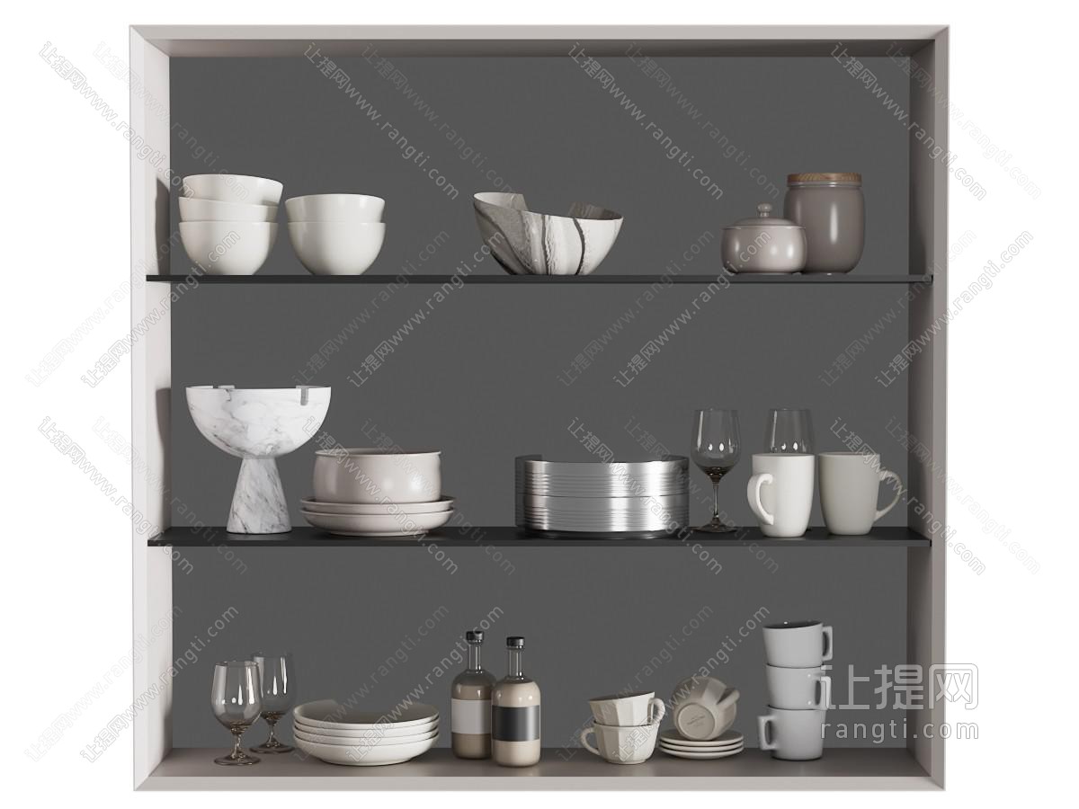 现代碗碟 茶具杯子 厨具组合