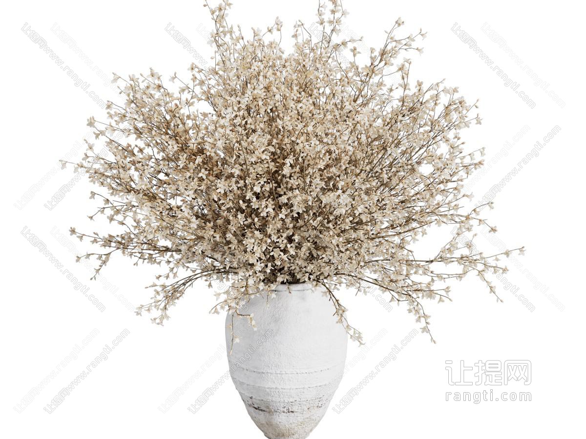 侘寂风花瓶 花艺 干花 插花