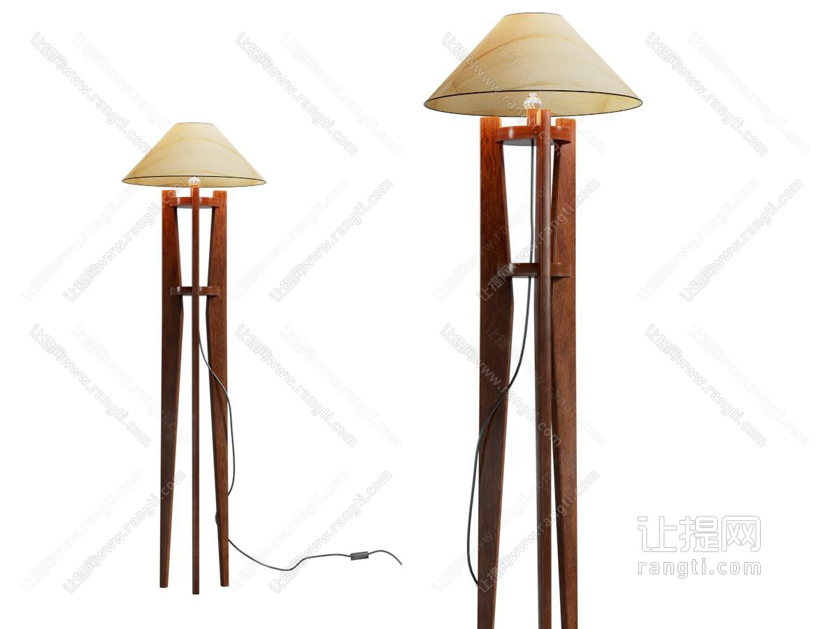 复古中古风落地灯