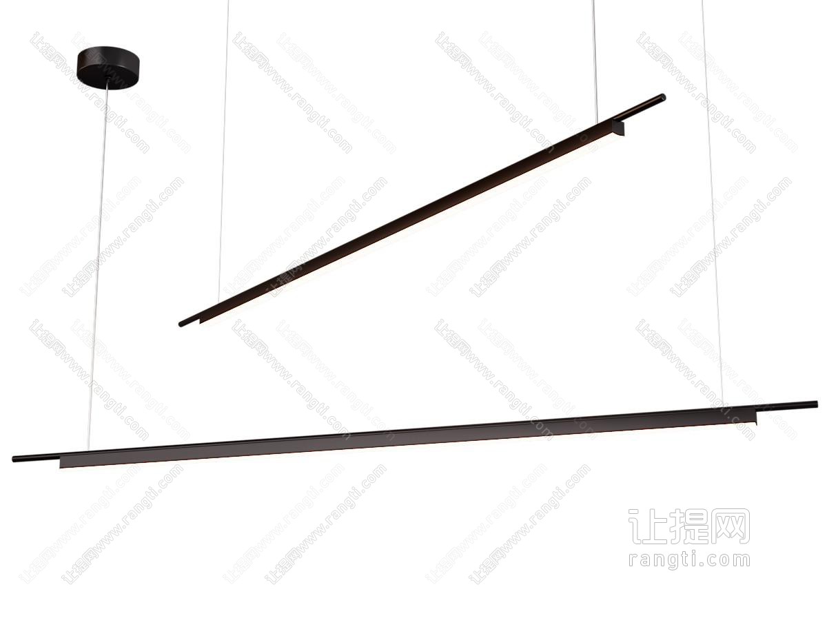 现代极简吊灯 现代线性灯 线条灯 长条 餐厅 极简