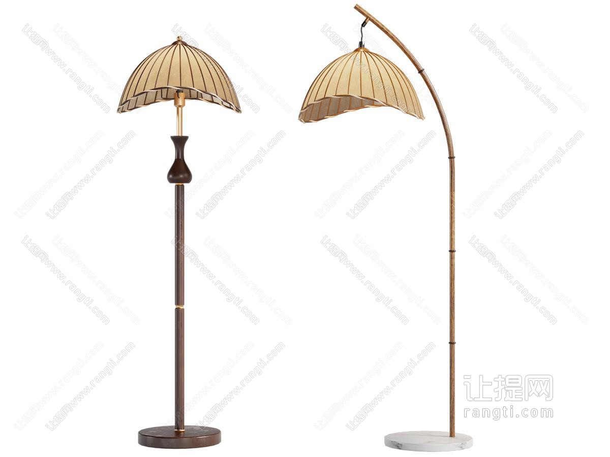 中古风侘寂落地灯