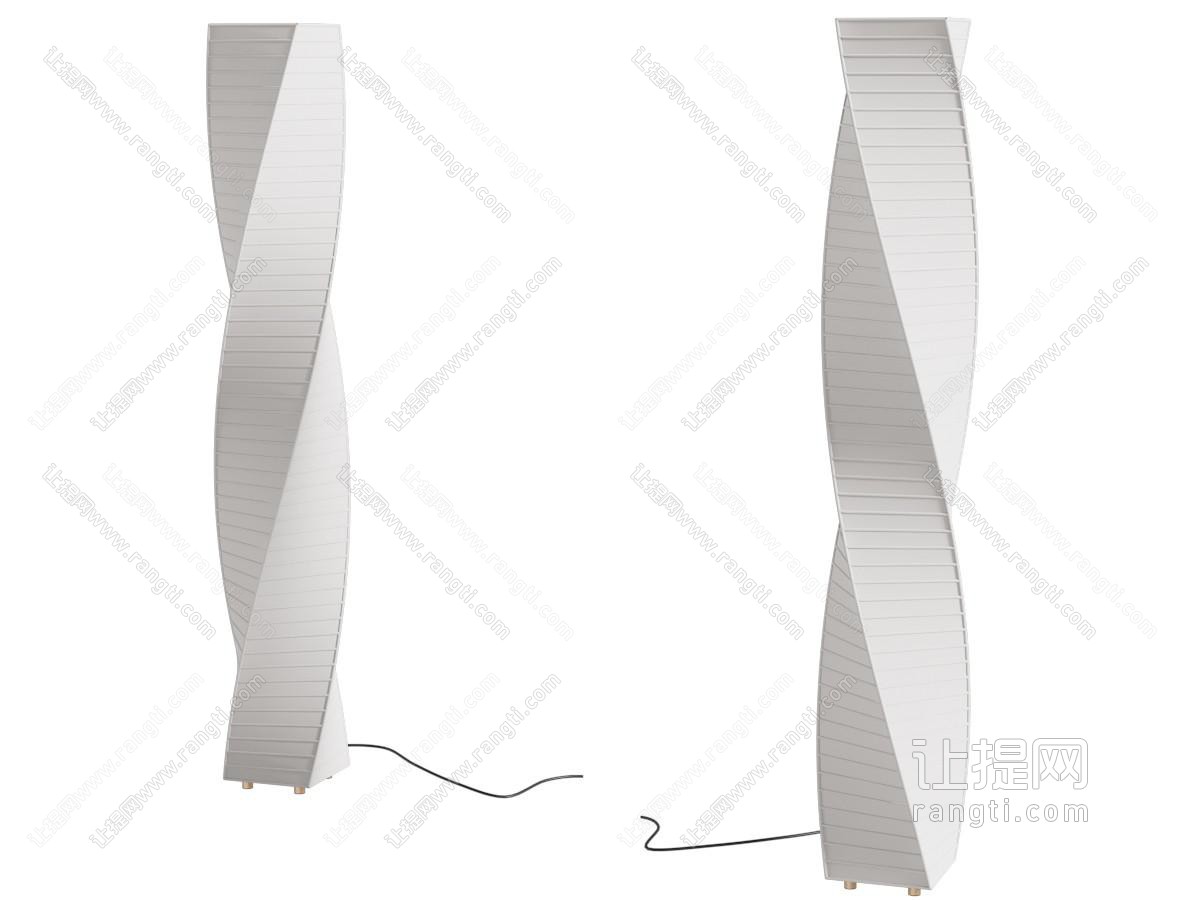中古造型艺术落地灯