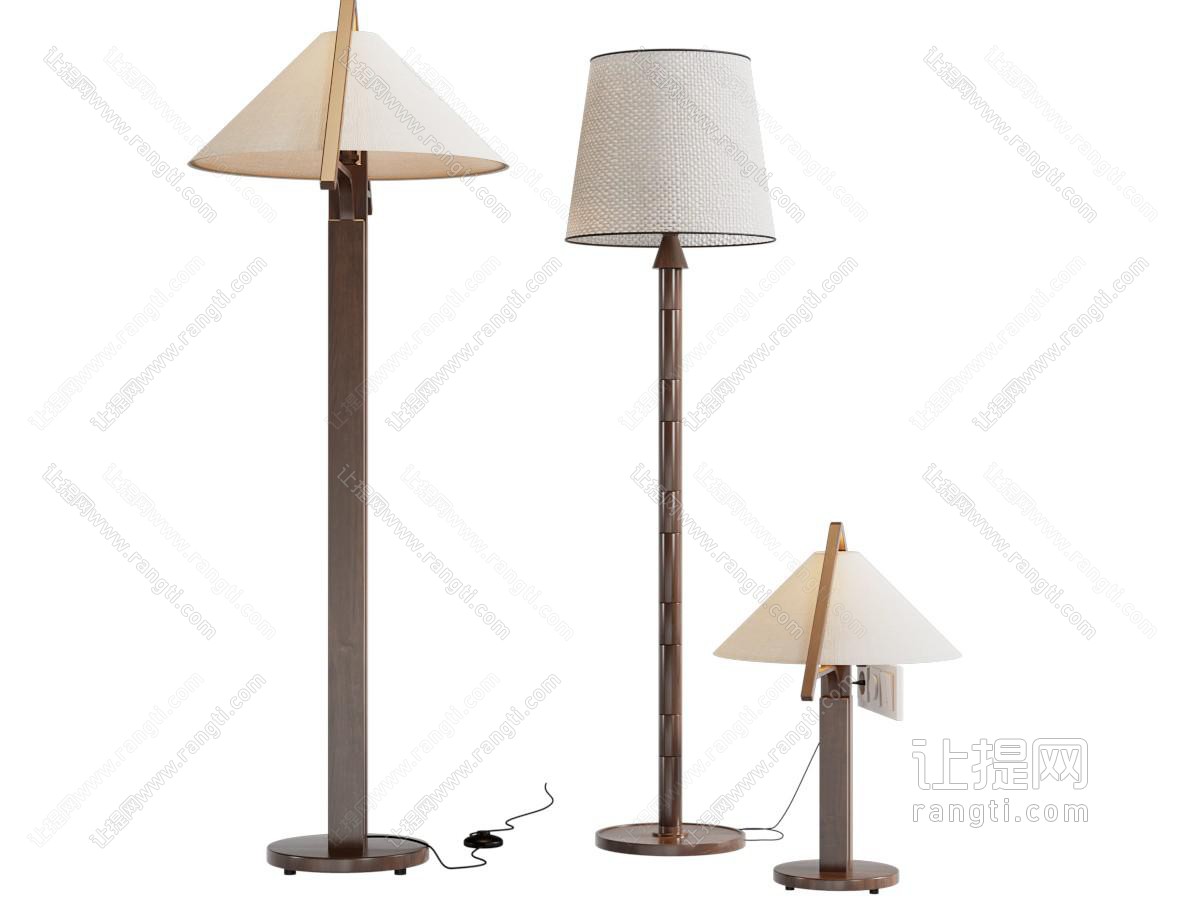 中古风复古落地灯