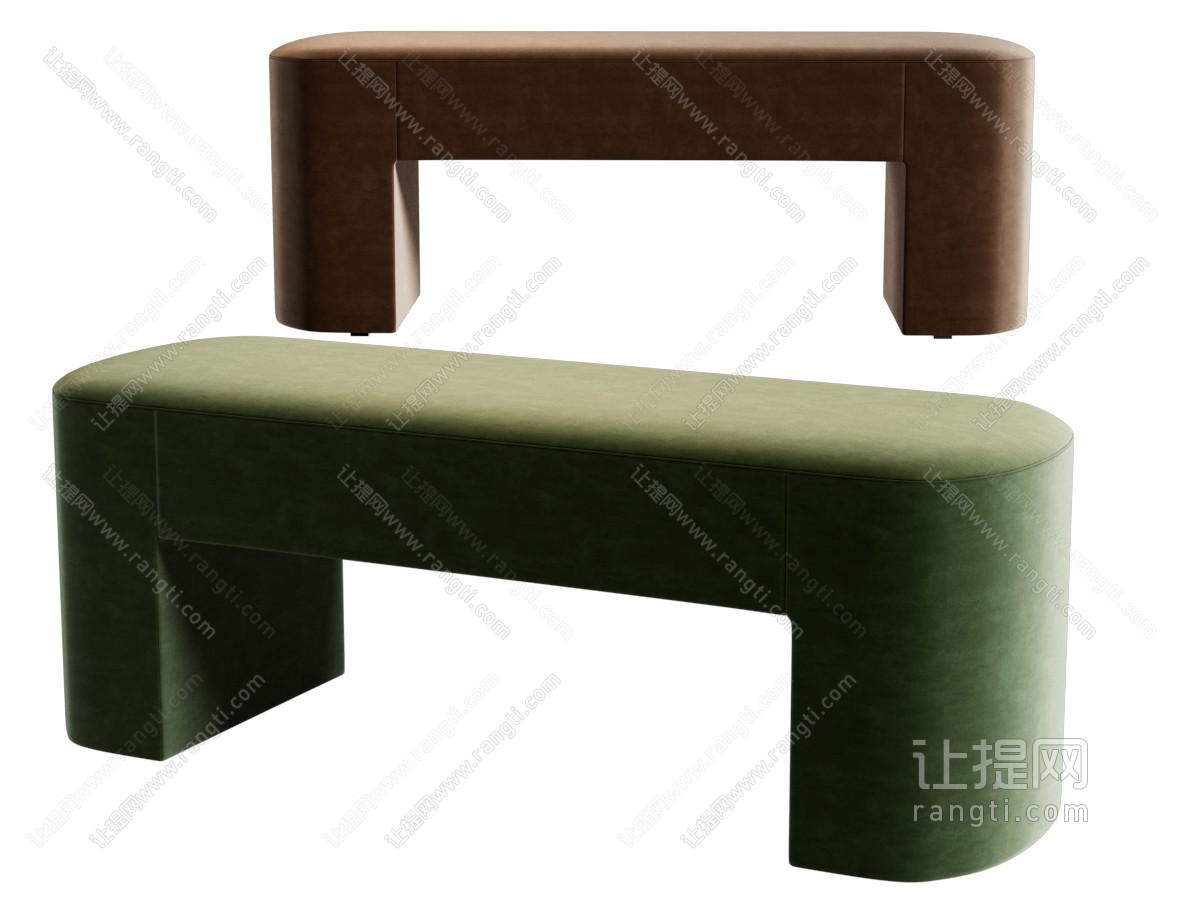现代椭圆形沙发凳子