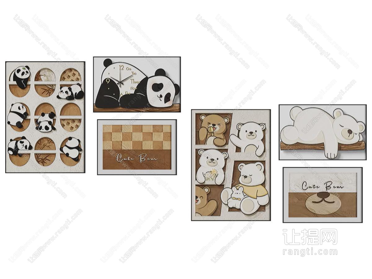 现代儿童挂画
