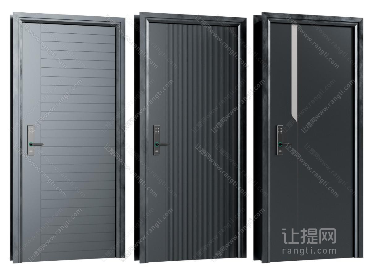 现代单开门