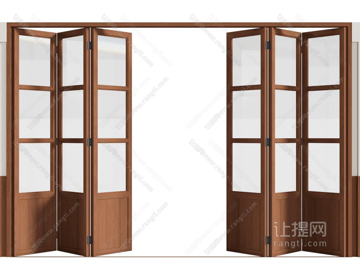 侘寂风中古折叠门