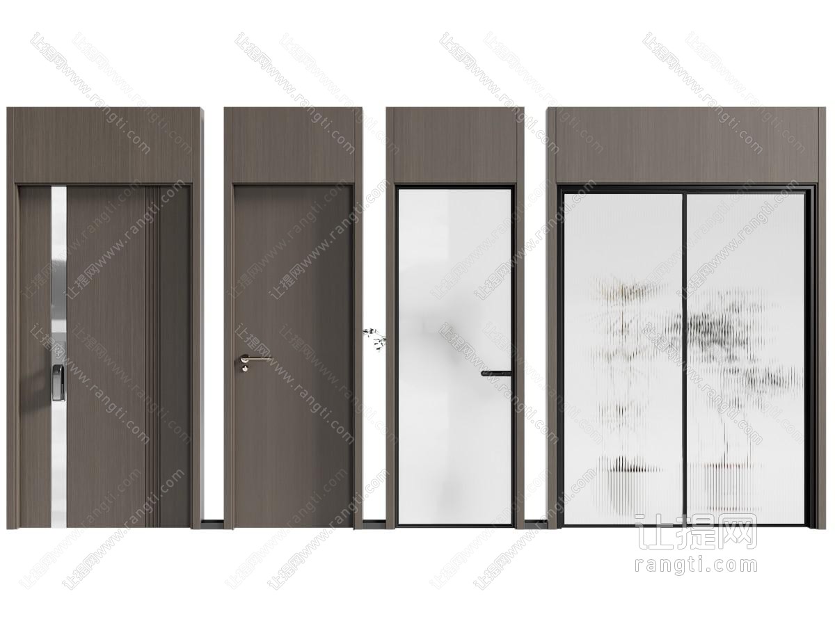 现代通顶门 房门 玻璃门 推拉门