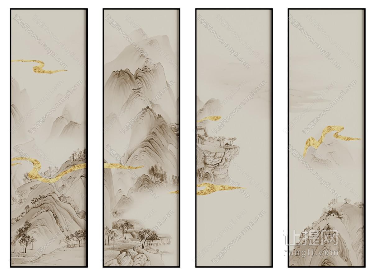 新中式装饰挂画