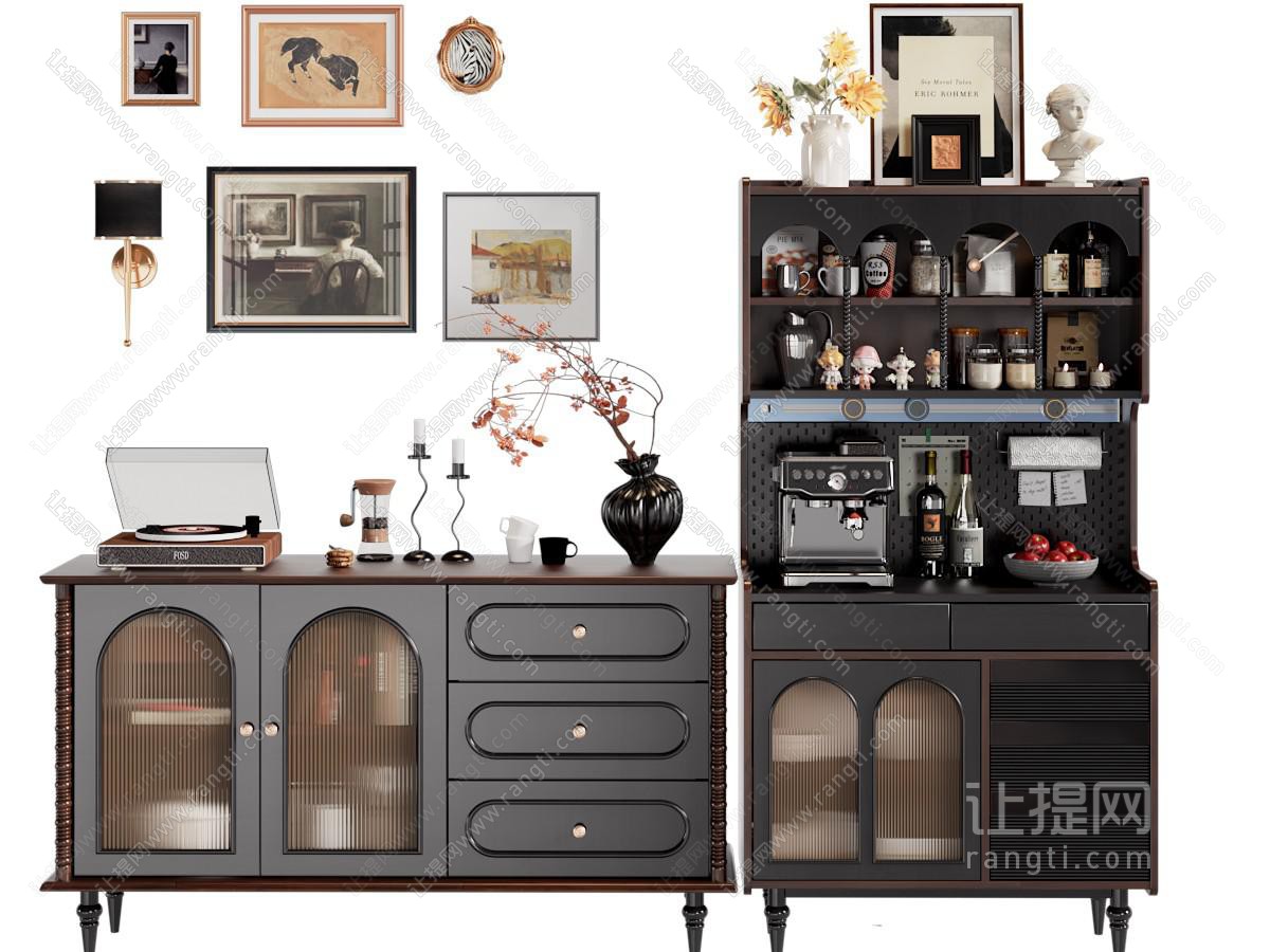 中古风餐边柜