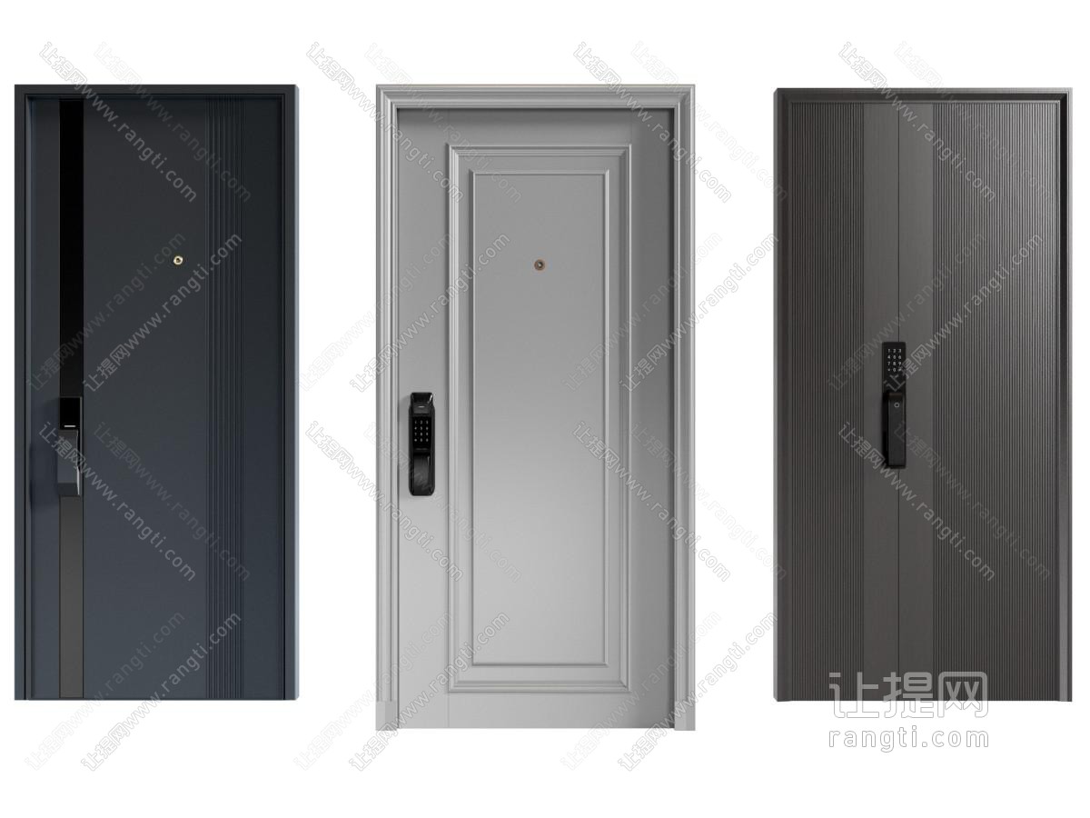 现代入户门 防盗门 密码门