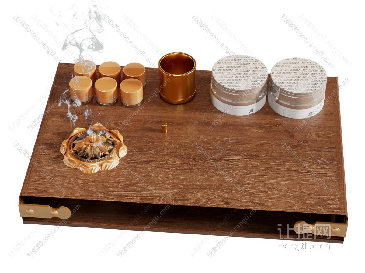 现代香道工具套装 香炉 蜡烛