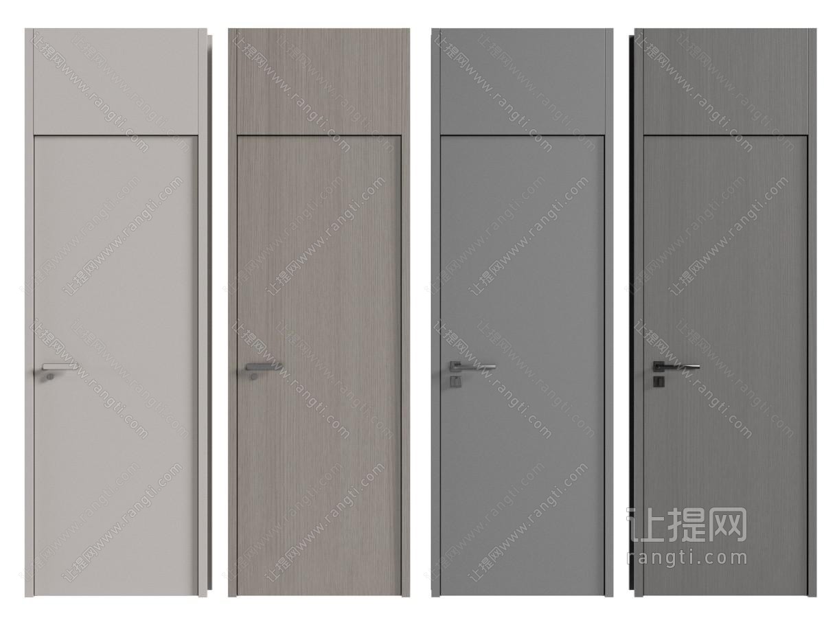 现代木门 平开门 房门