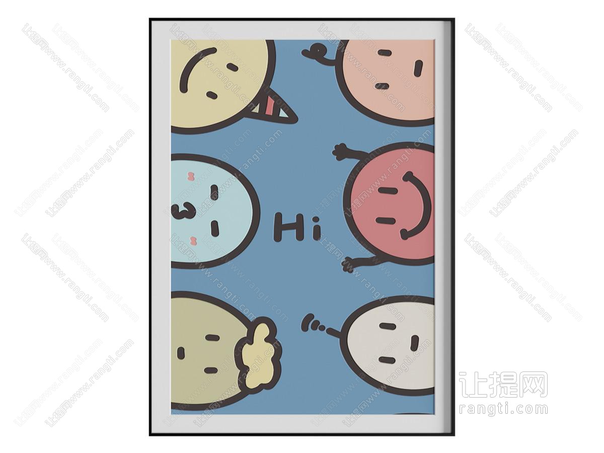 现代儿童画 卡通装饰画