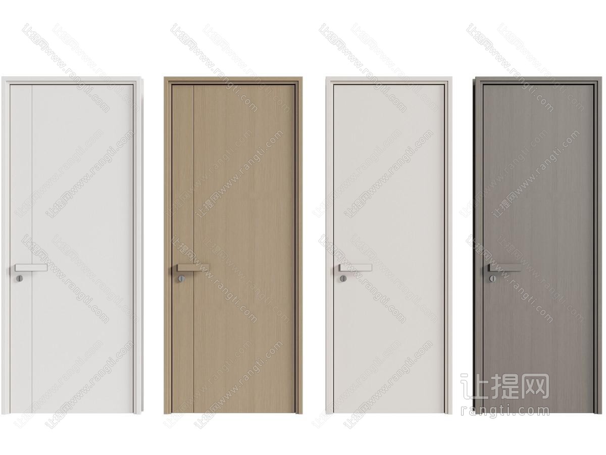 现代房门 平开门