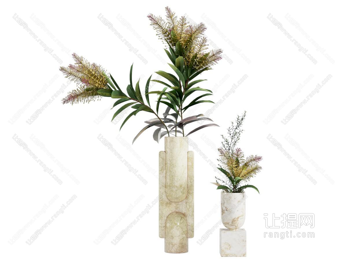 现代花瓶插花