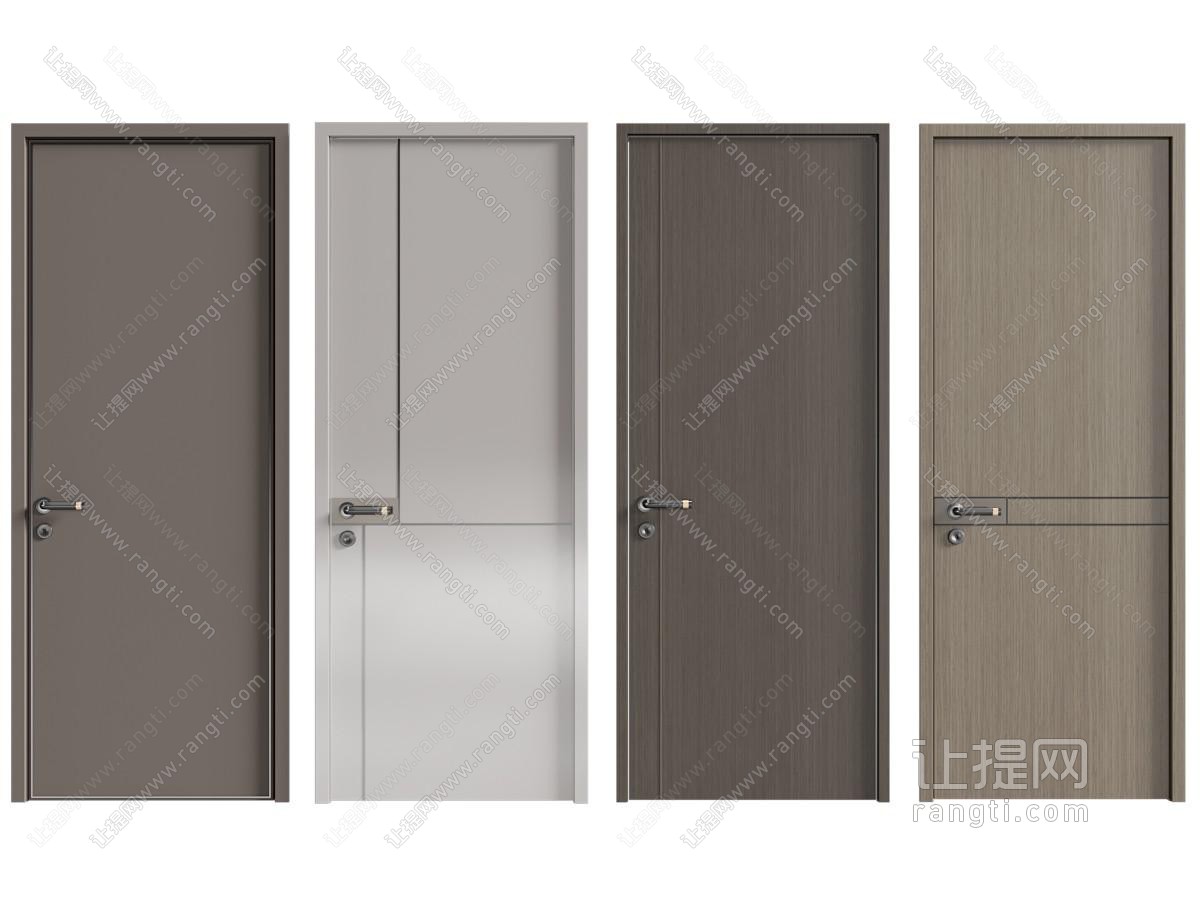 现代入户门 单开门 平开门