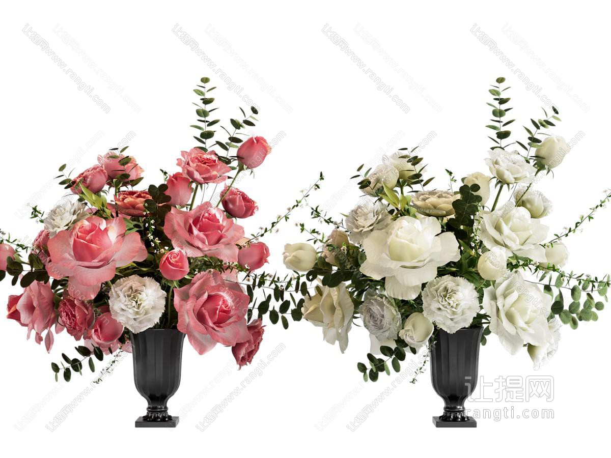 现代花艺 花艺摆件 鲜花花卉 绿植摆件