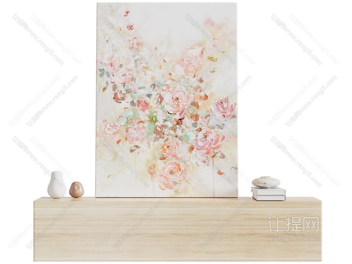花朵油画 抽象画 装饰画